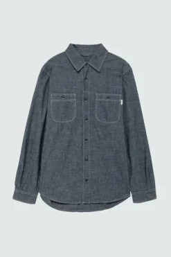 Uomo Roy Rogers Selvedge Bar|Camicie|Akansas Man Jap Selvedge Chambray Rinse