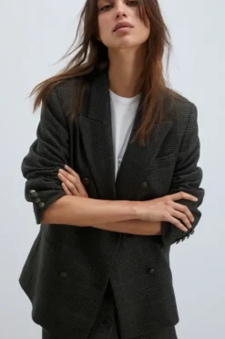 Donna Roy Rogers Capispalla|Blazer Doppiopetto Galles