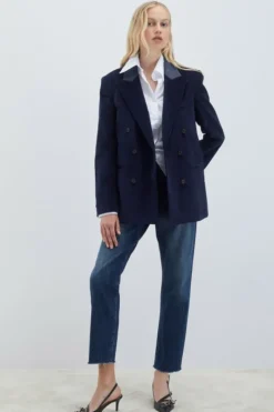 Donna Roy Rogers Capispalla|Blazer Doppiopetto In Velluto