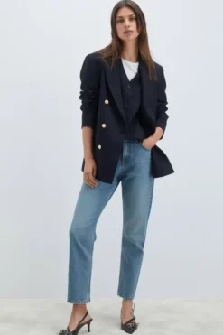 Donna Roy Rogers Capispalla|Blazer Doppiopetto Twill