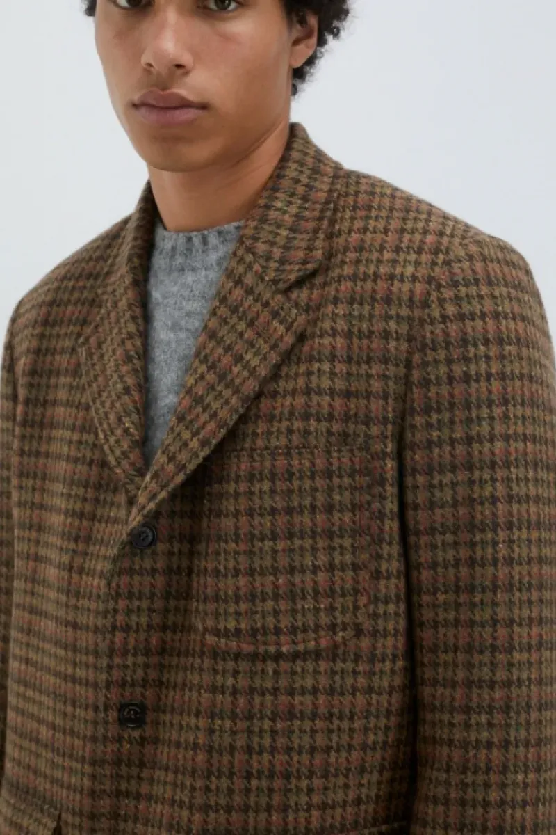 Uomo Roy Rogers Capispalla|Blazer New York In Lana Pied De Poule
