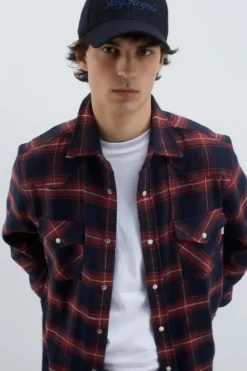 Uomo Roy Rogers Camicie|Camicia Martin Check Washed