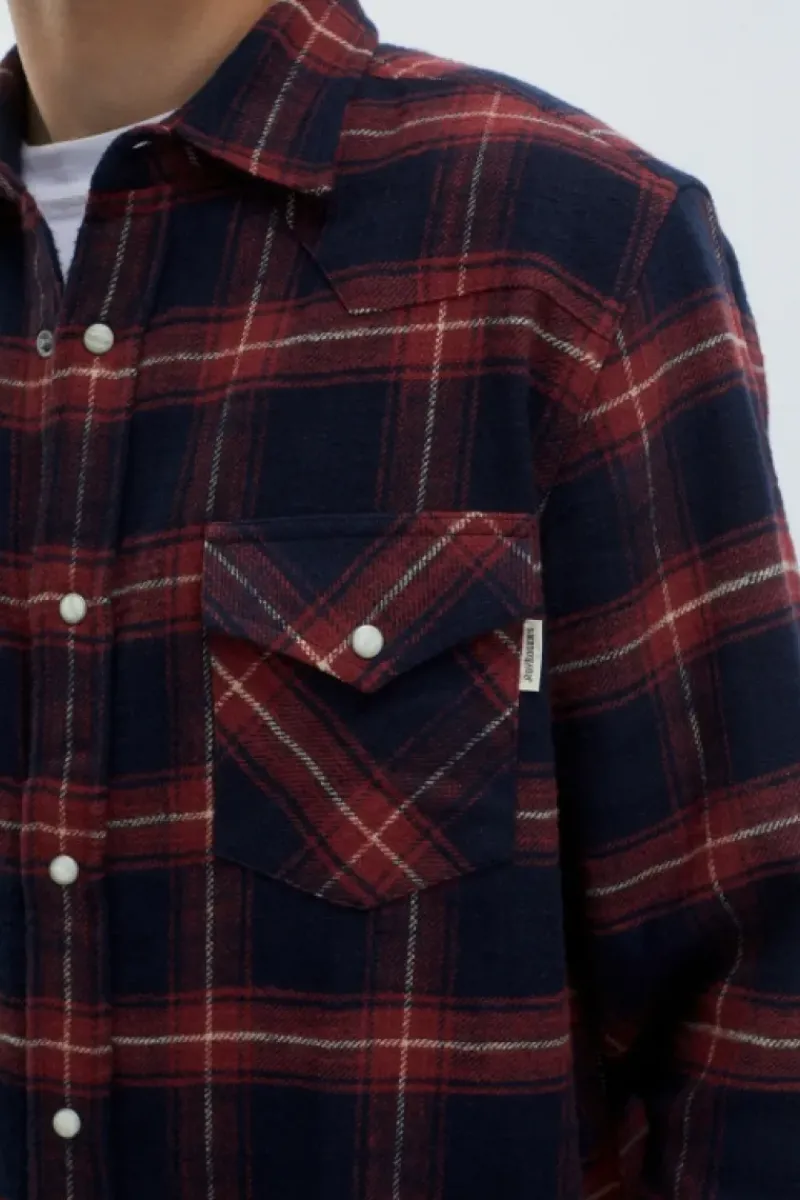 Uomo Roy Rogers Camicie|Camicia Martin Check Washed