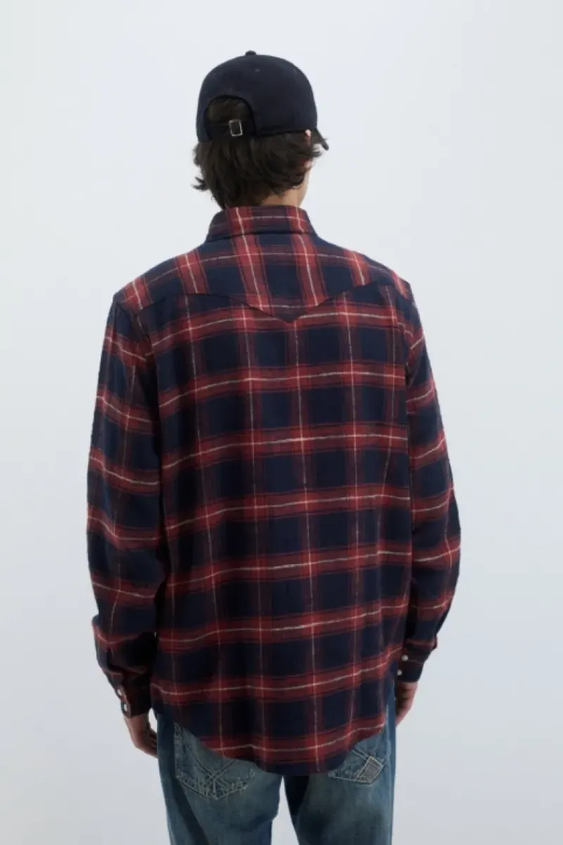 Uomo Roy Rogers Camicie|Camicia Martin Check Washed