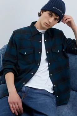 Uomo Roy Rogers Camicie|Camicia Martin Check Washed