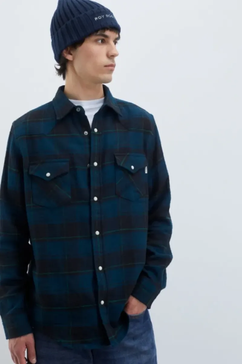 Uomo Roy Rogers Camicie|Camicia Martin Check Washed