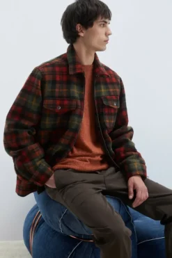 Uomo Roy Rogers Capispalla|Camicia Over Cottage Check