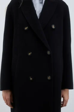 Donna Roy Rogers Capispalla|Cappotto Doppiopetto In Lana