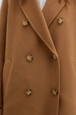 Donna Roy Rogers Capispalla|Cappotto Doppiopetto In Lana