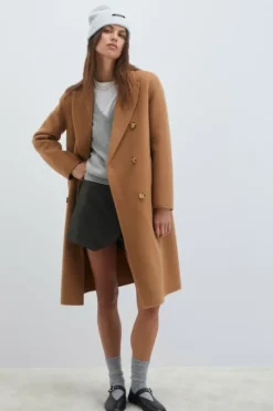 Donna Roy Rogers Capispalla|Cappotto Doppiopetto In Lana