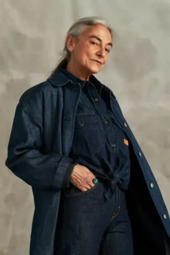 Donna Roy Rogers Capispalla|Cappotto Vintage 60 70th Denim Rinse