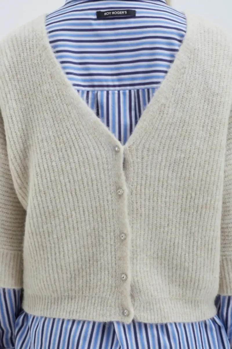 Donna Roy Rogers Maglieria E Felpe|Cardigan Reverse In Alpaca