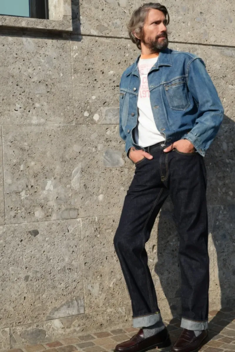 Uomo Roy Rogers Selvedge Bar|Jeans|Cult Wide Selvedge Bar Roy Roger's Denim Jap Rinse