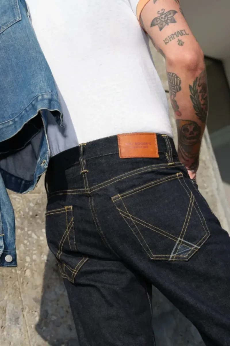 Uomo Roy Rogers Selvedge Bar|Jeans|Cult Wide Selvedge Bar Roy Roger's Denim Jap Rinse