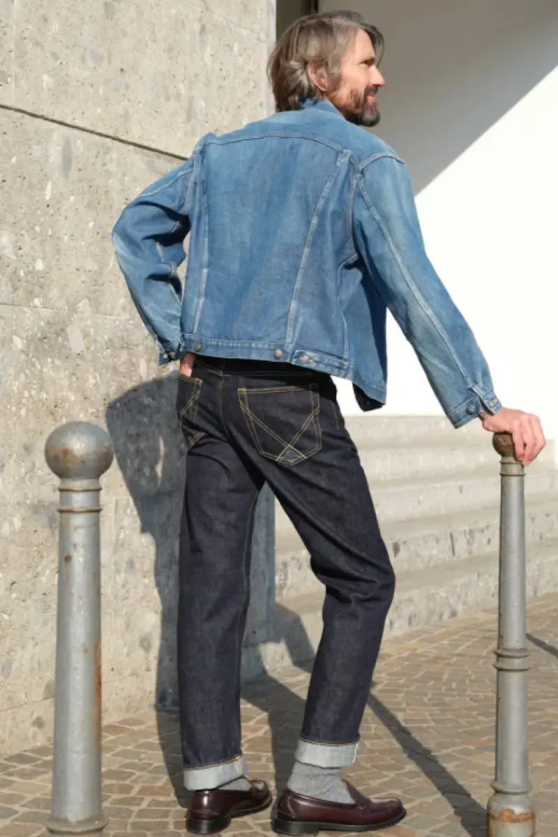 Uomo Roy Rogers Selvedge Bar|Jeans|Cult Wide Selvedge Bar Roy Roger's Denim Jap Rinse