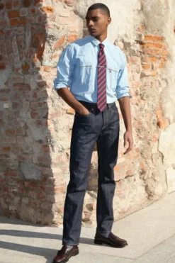 Uomo Roy Rogers Selvedge Bar|Jeans|Cult Wide Selvedge Bar Roy Roger's Denim Jap Raw