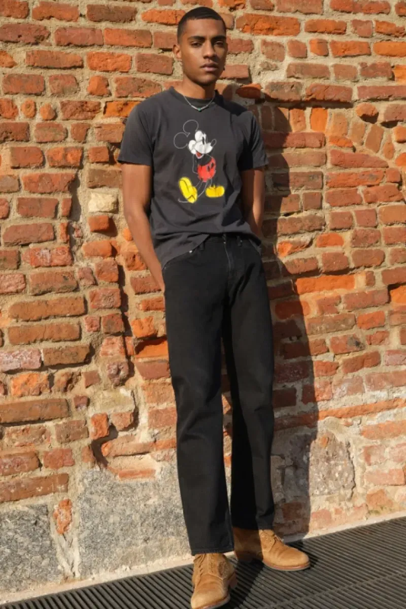Uomo Roy Rogers Selvedge Bar|Jeans|Cult Wide Selvedge Bar Roy Roger's Black Denim Super S.w.