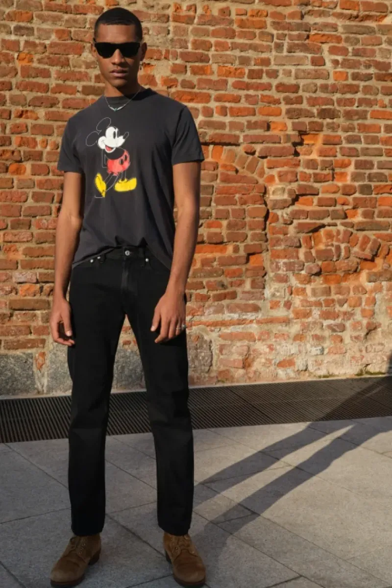 Uomo Roy Rogers Selvedge Bar|Jeans|Cult Wide Selvedge Bar Roy Roger's Black Denim Super S.w.