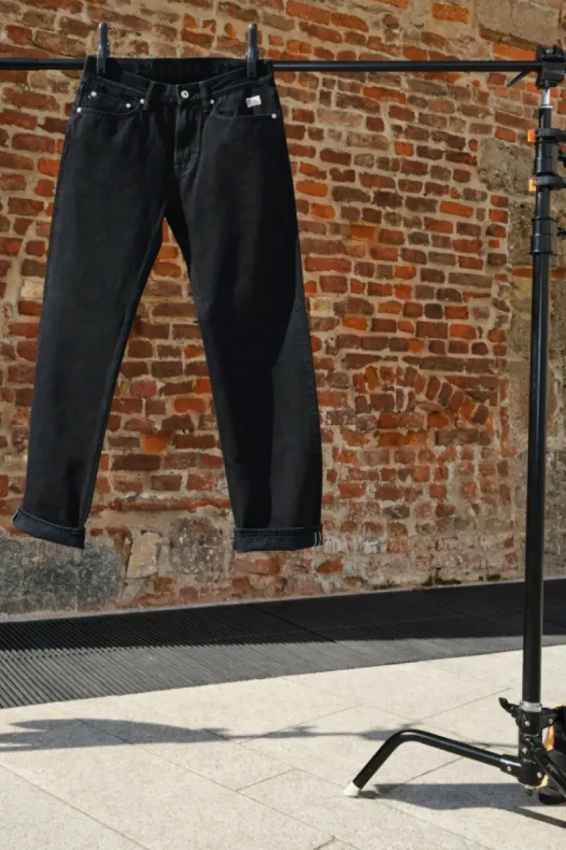 Uomo Roy Rogers Selvedge Bar|Jeans|Cult Wide Selvedge Bar Roy Roger's Black Denim Super S.w.