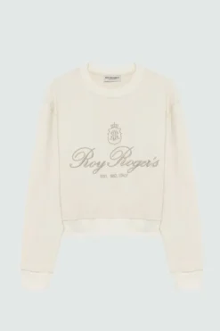 Donna Roy Rogers Maglieria E Felpe|Felpa Girocollo Ricamo Est 1952