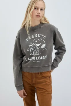 Donna Roy Rogers Maglieria E Felpe|Felpa Peanuts Old Glory Laugh League