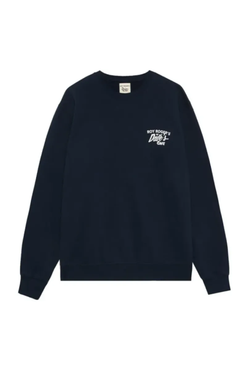 Uomo Roy Rogers Roy Roger's X Dave's Ny|Maglieria E Felpe|Felpa Roy Roger's X Dave's Ny Con Stampa Cafe