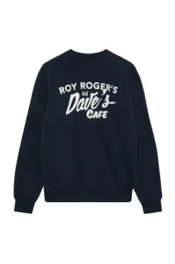 Uomo Roy Rogers Roy Roger's X Dave's Ny|Maglieria E Felpe|Felpa Roy Roger's X Dave's Ny Con Stampa Cafe