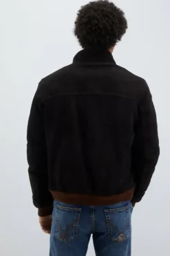 Uomo Roy Rogers Capispalla|Giacca Brando In Suede Washed