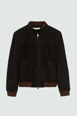 Uomo Roy Rogers Capispalla|Giacca Brando In Suede Washed