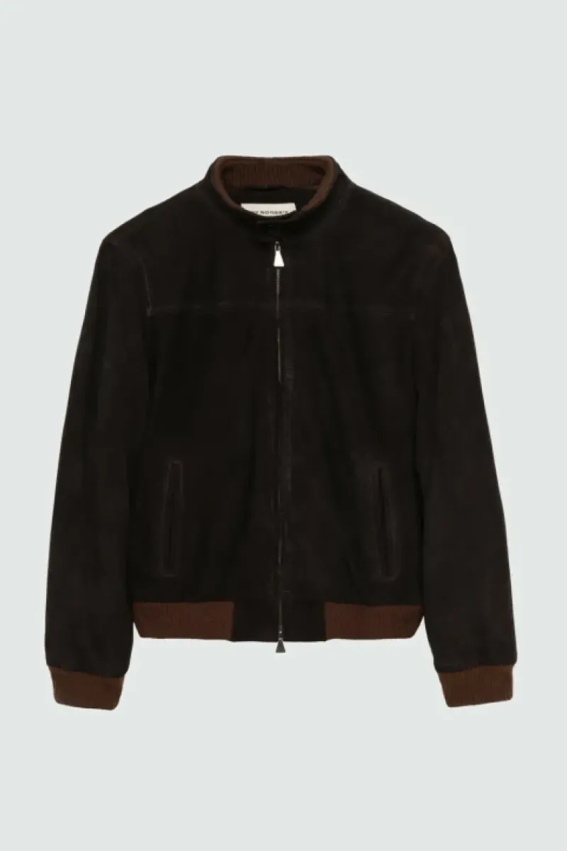 Uomo Roy Rogers Capispalla|Giacca Brando In Suede Washed