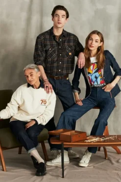 Donna Roy Rogers Capispalla|Giacca Destrutturata 70th Denim Cimosa Rinse