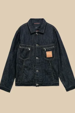Uomo Roy Rogers Capispalla|Giacca Trucker 70th Denim Cimosa Rinse