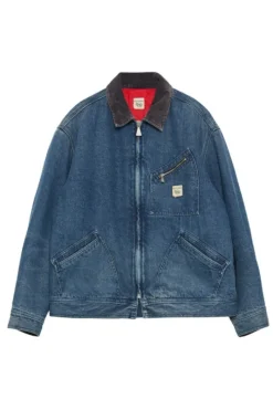 Uomo Roy Rogers Roy Roger's X Dave's Ny|Capispalla|Giacca Work Roy Roger's X Dave's Ny In Denim Vintage