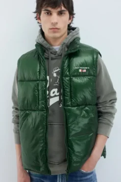 Uomo Roy Rogers Capispalla|Gilet In Nylon Ripstop