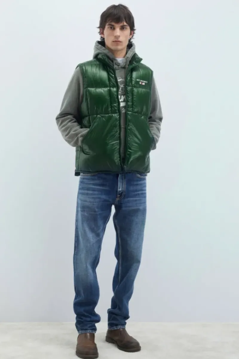 Uomo Roy Rogers Capispalla|Gilet In Nylon Ripstop