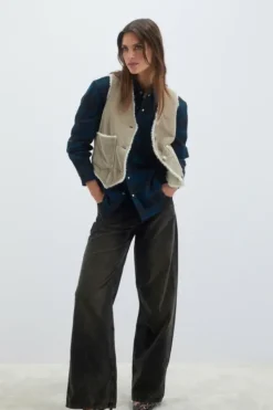 Donna Roy Rogers Capispalla|Gilet Old Glory In Velluto