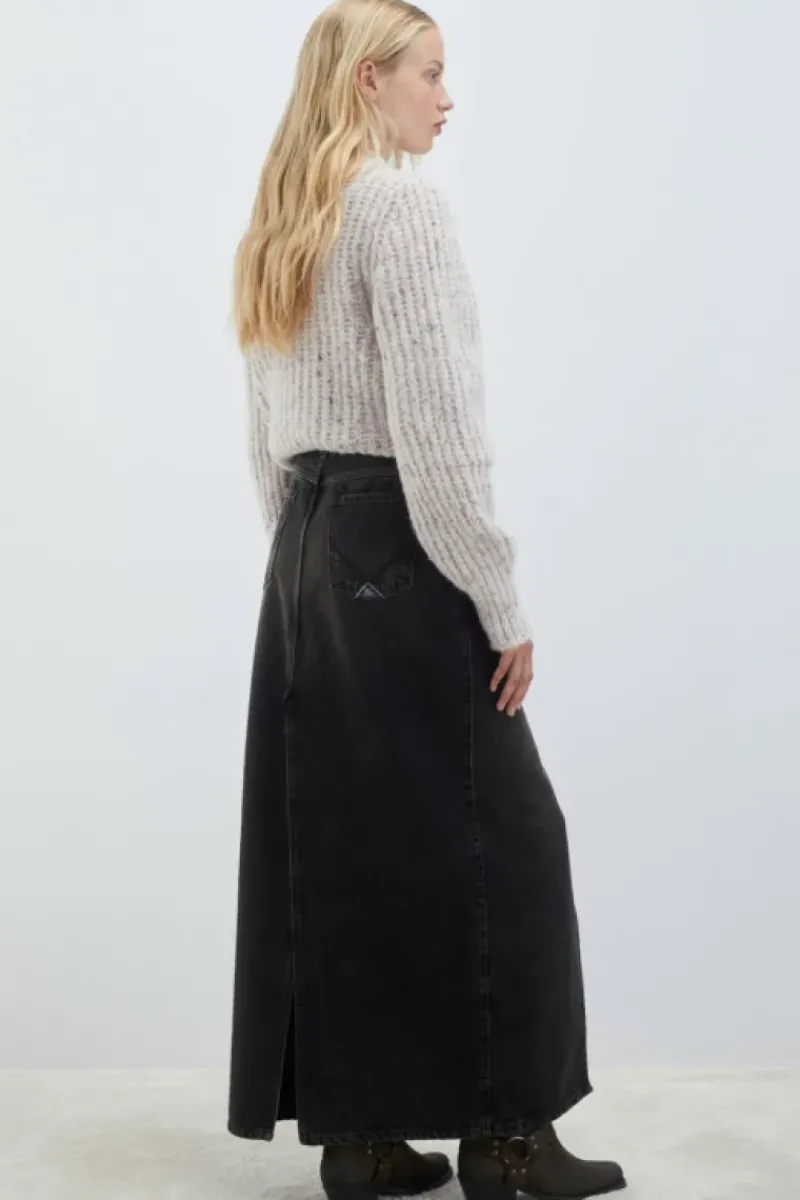 Donna Roy Rogers Pantaloni E Gonne|Gonna Jinny In Denim Black