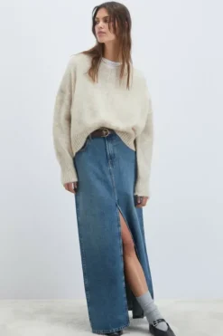 Donna Roy Rogers Pantaloni E Gonne|Gonna Jinny In Denim Iconic