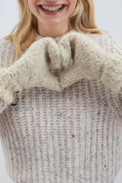 Donna Roy Rogers Accessori|Guanti Moffola In Lana Boucle