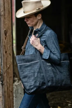 Donna Roy Rogers Selvedge Bar|Accessori|Icon Tote Bag Jap Selvedge Denim Raw