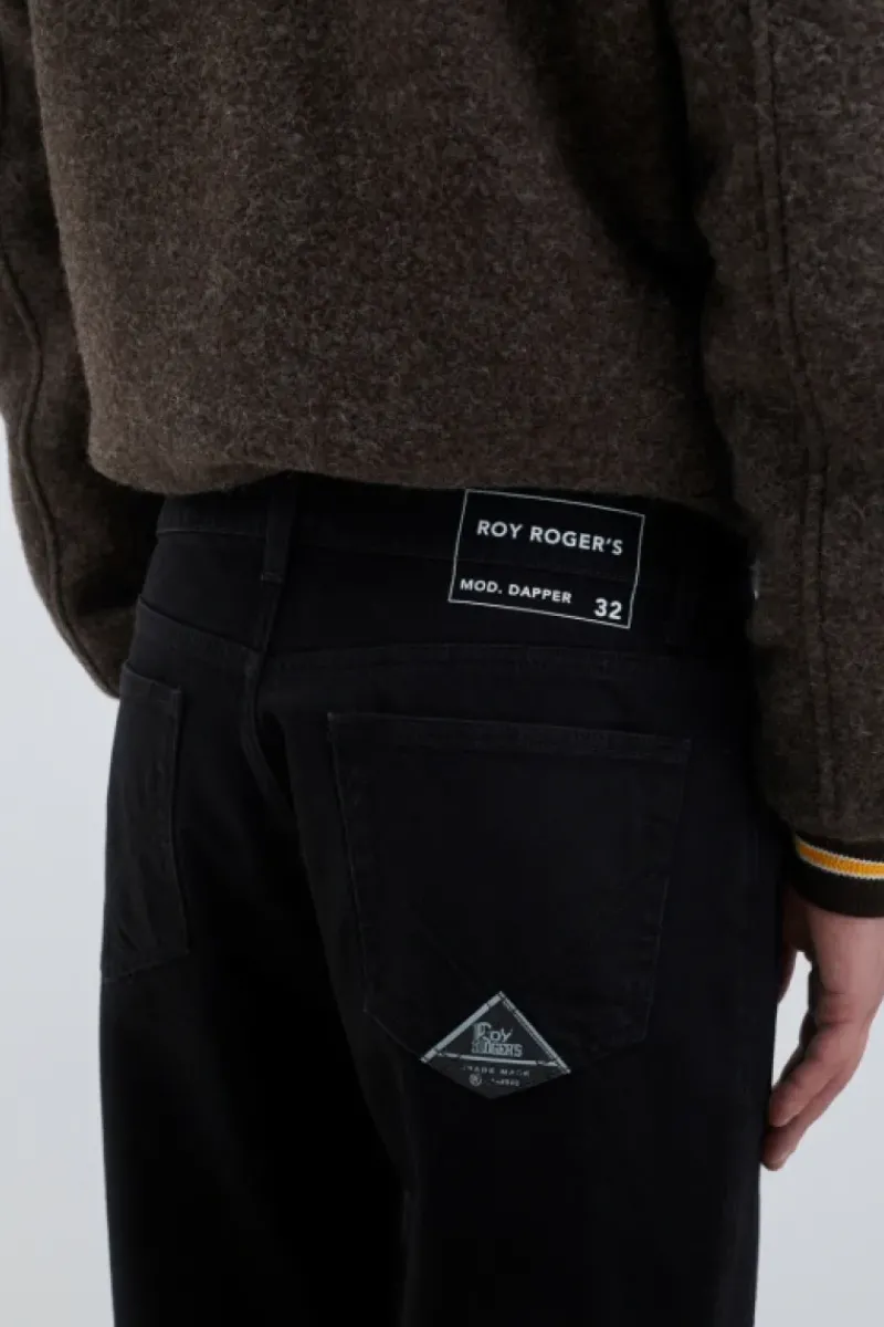 Uomo Roy Rogers Jeans|Carrot|Jeans Dapper Black Rush
