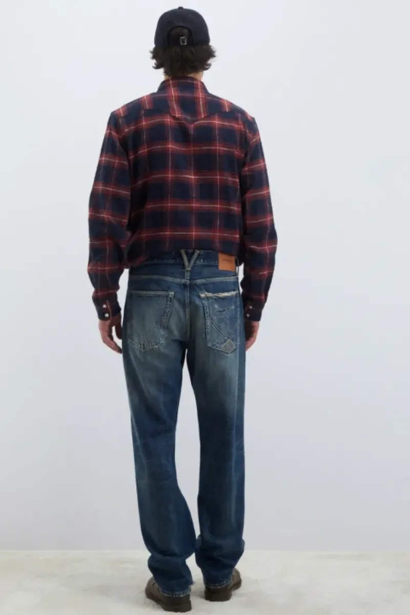 Uomo Roy Rogers Jeans|Regular|Jeans Re-search Cult Wide Royal
