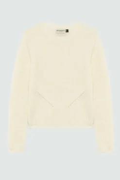 Donna Roy Rogers Maglieria E Felpe|Maglia Girocollo In Lana A Coste