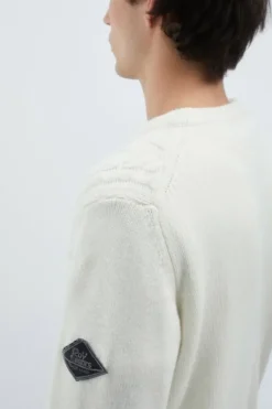 Uomo Roy Rogers Maglieria E Felpe|Maglia Girocollo In Lana E Cashmere Fisherman