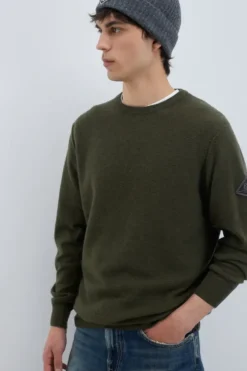 Uomo Roy Rogers Maglieria E Felpe|Maglia Girocollo Punto Stuoia In Lana E Cashmere