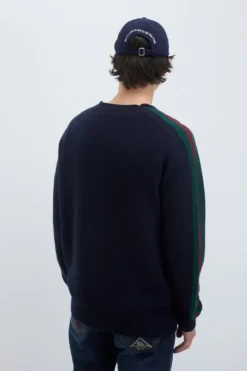 Uomo Roy Rogers Maglieria E Felpe|Maglia Girocollo Racing In Lana E Cashmere