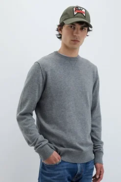 Uomo Roy Rogers Maglieria E Felpe|Maglia Girocollo Raw Edge In Lana E Cashmere