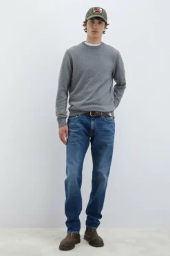 Uomo Roy Rogers Maglieria E Felpe|Maglia Girocollo Raw Edge In Lana E Cashmere