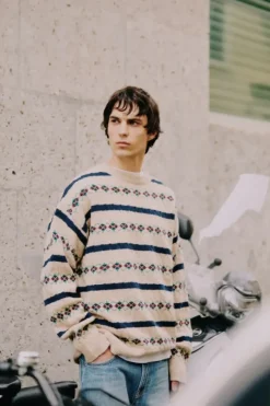Uomo Roy Rogers Maglieria E Felpe|Maglia Girocollo Vintage In Lana Shetland