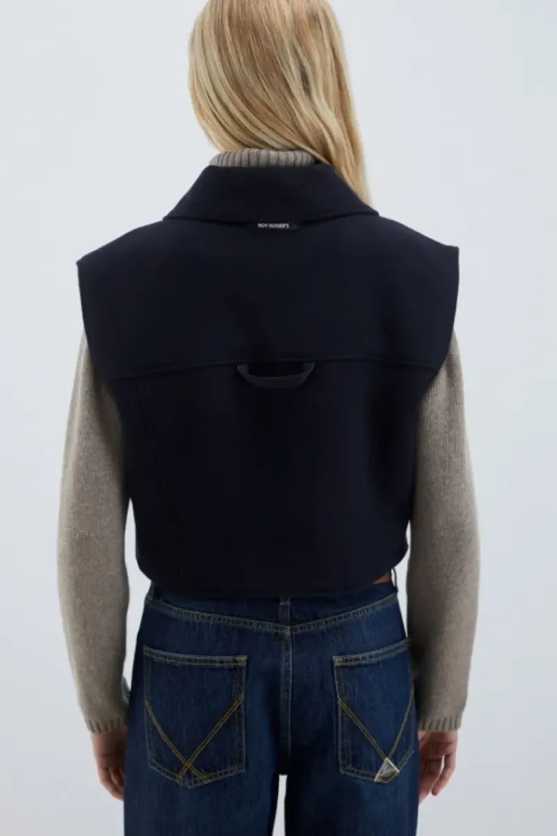 Donna Roy Rogers Capispalla|Mini Gilet Melton